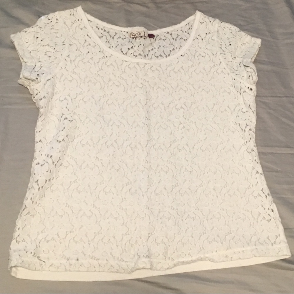 White Lace top (2 for $12)